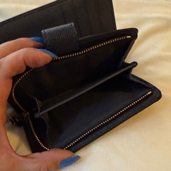 Coach Midnight Blue saffiano Leather Wallet - Picture 6 of 11